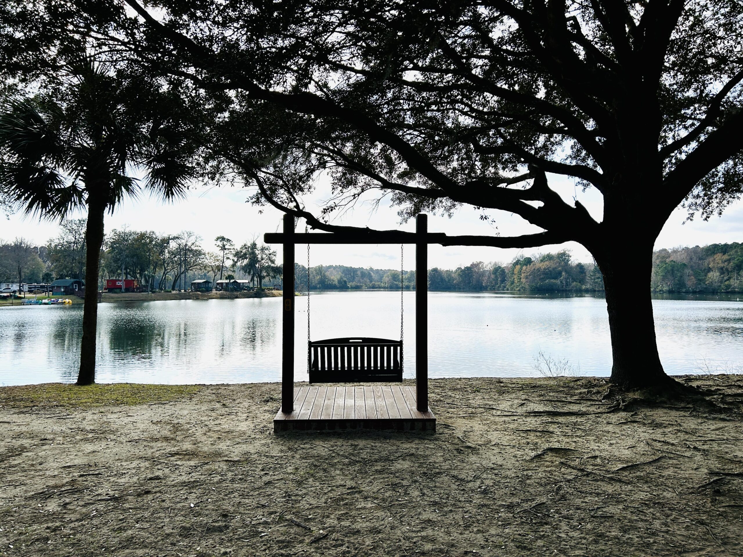 Bench Swing on a Lake